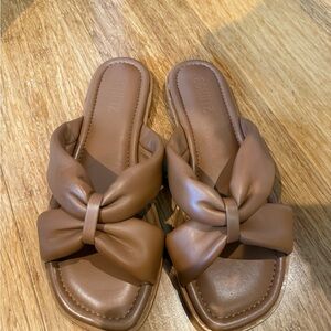 SCHUTZ Women's Brown Knotted Sandals